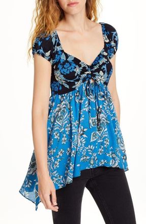 Free People La Bamba Babydoll Top in Black at Nordstrom, Size Medium
