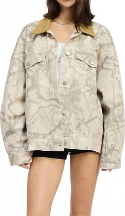 Emory Park Barn Oversized Trucker Jacket In Light Camo