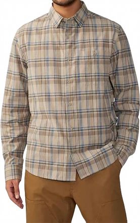 Mountain Hardwear Big Cottonwood Long Sleeve Shirt In Badlands Trailhead Plaid