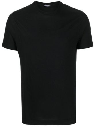 Zanone basic short-sleeved T-shirt - Black