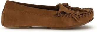 PARIS TEXAS Calf Leather Bos Taurus Slip-On Womens Loafers