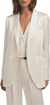 Favorite Daughter Satin Blazer in Ivory at Nordstrom, Size X-Small