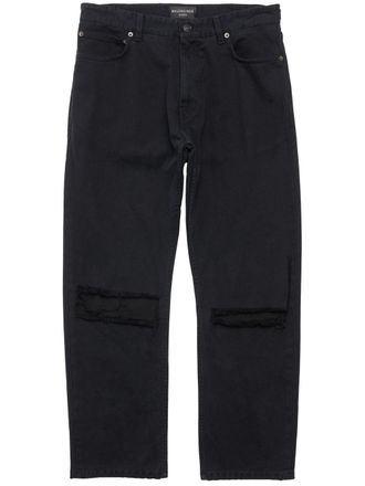 Balenciaga Versleten Knie Patches Broek