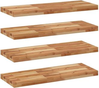 vidaXL Floating Shelves 4 pcs 100x30x4 cm Oil Finished Solid Wood Acacia vidaXL