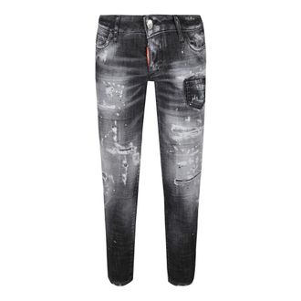 Dsquared2 Jeans, Dames, Zwart, S, Jennifer Cropped