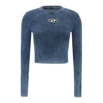 Diesel Dames, Tops, Blauw, Maat: XS Katoen