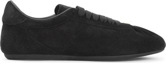 Dolce & Gabbana Suede Sneakers - Dames - Veterschoenen - Zwart - 38 1/2 EU - Leer - Schoenen
