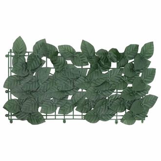 Berkfield Home Balcony Screen with Dark Green Leaves 600x150 cm