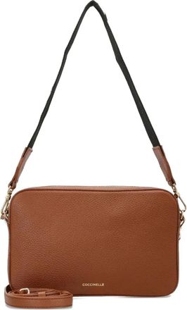 Coccinelle zip shoulder bag - women - Calf Leather - One Size - Brown