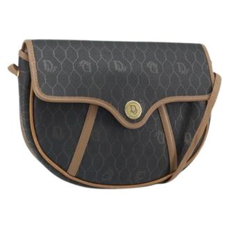 Dior Pre-owned Cross Body Bags, female, Black, Size: ONE SIZE Pre-owned Vintage PVC Shoulder Bag