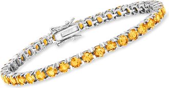 Ross-Simons 8.25- Citrine Tennis Bracelet in Sterling Silver