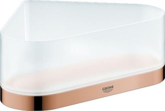 GROHE Estante De Ducha De Esquina Selection Con Soporte De Oro Rosa Brillante