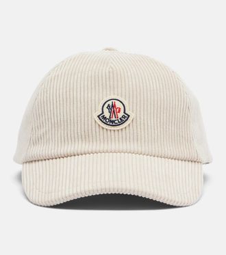 Moncler Logo corduroy baseball cap