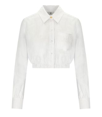 Elisabetta Franchi White Cropped Shirt