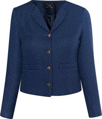 Faina Boucl&eacute; jasje Dames marine