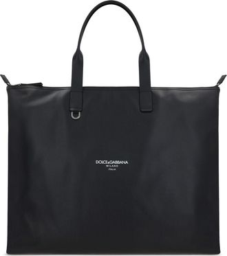 Dolce & Gabbana Borsa tote grande in pelle - Nero