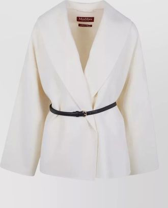 Max Mara wool silk cashmere fitted jacket