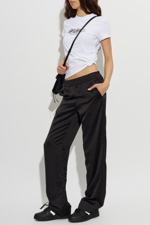 Off-white T-shirt With Embroidered Kogo, Womens, White