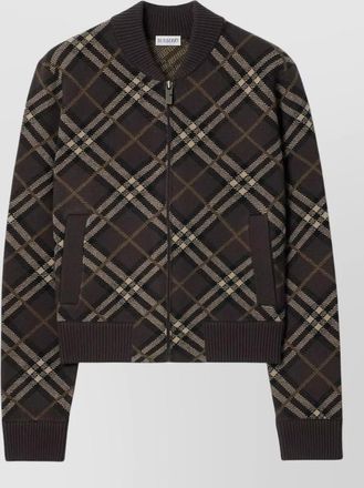 Burberry cashmere wool ribbed cardigan