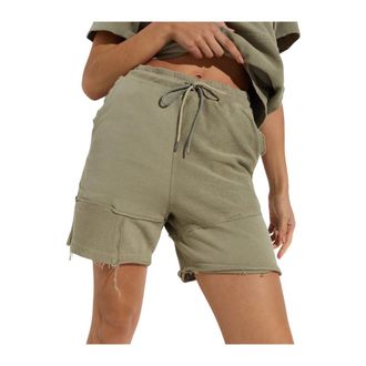 SER.O.YA Khaki Katoenen Shorts met Zakken - Dames - Bermuda - Groen - 2XS - Katoen - Korte Broeken