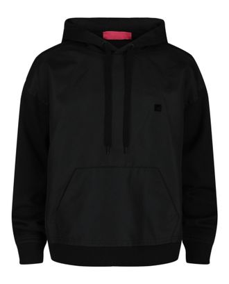 Valentino Roman Stud Detail Panelled Hoodie