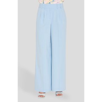 Tahari by ASL Pleated Wide Leg Pants in Ice Blue at Nordstrom, Size 10 P