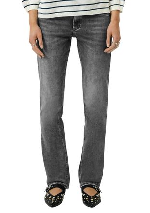 QS by s.Oliver 5-Pocket-Jeans QS Catie, Damen, Gr. 34, L&auml;nge 30, grau used, Denim/Jeans, Obermaterial: 83% Baumwolle, 15% Polyester, 2% Elasthan. Futter: 65% Polyest