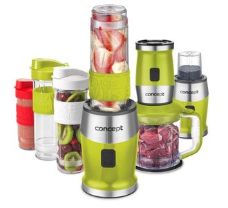 Concept Concept - Batidora De Vaso Fresh&nutri, Con Accesorios, Verde Sm3393