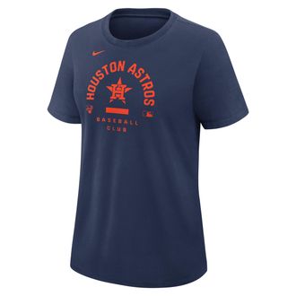 Nike Houston Astros Authentic Collection Early Work Nike Womens Dri-FIT MLB T-Shirt in Blue | 03N844BHUS-HXK