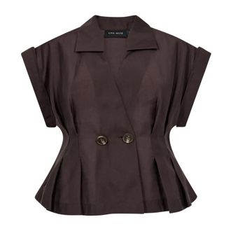 Copenhagen Muse Hemden - Dames - Blouses & Shirts - Bruin - Maat: M