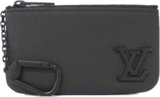 Louis Vuitton Black Leather Coin Purse/Coin Case (Pre-Owned)