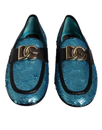 Dolce & Gabbana Sequined Loafer - Blue
