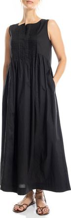 Max Studio Sleeveless Button Front Maxi Dress in Black at Nordstrom Rack, Size X-Small