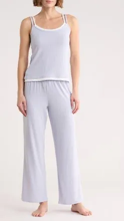 Danskin Layered Jersey Pajamas in Blue Lotus at Nordstrom Rack, Size X-Large