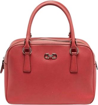 Ferragamo Pre-owned Handbags, female, Orange, Size: ONE SIZE Pre-owned Handbag