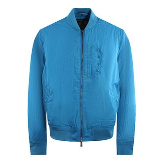 Belstaff Mens Parameter Ocean Blue Bomber Jacket - Size X-Large