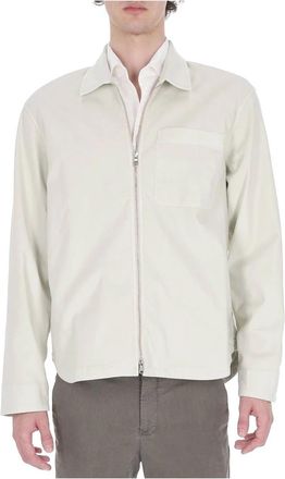 Officine G&eacute;n&eacute;rale Malo Overshirt - Heren - Zomerjassen - Wit - XL - Katoen - Jassen