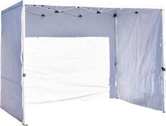 Regalos Miguel Regalos Miguel - Packs Laterales Carpas Plegables - Pack 3 Laterales Lisos Para Carpas 3x4,5 Master - Blanco