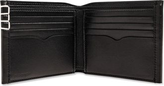 J.W.Anderson Foldable Leather Wallet, Unisex, Black