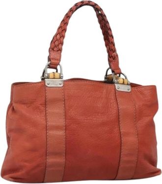 Gucci Pre-owned Leren Handtas - Dames - Vintage Handtas - Rood - ONE Size - Leer - Vintage