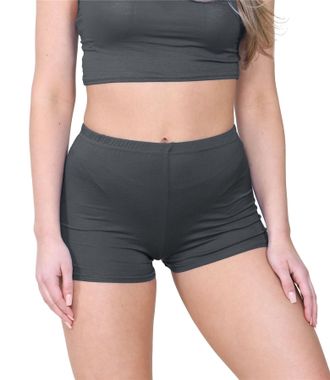 Janisramone Chic Mini Shorts for Women UK, Stretchable Hot Pants for Club, Dance, Gym & Cycling Running Shorts Womens Perfect for Summer Fashion Fitted Athletic S
