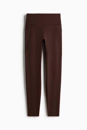 H&M Sportleggings mit SoftMove und Taschendetail - Brown
