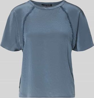 Luisa Cerano Luisa Cerano Regular Fit Bluse mit Zierbesatz in Dunkelblau, Gr&ouml;&szlig;e 38