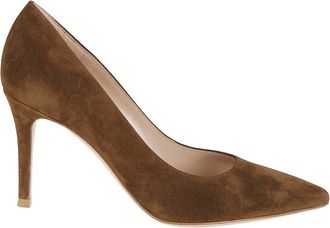 Gianvito Rossi Pumps, female, Brown, 6 UK, Brown Suede Pointed Toe Pumps