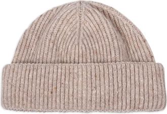 Lardini Geribbelde muts - Beige