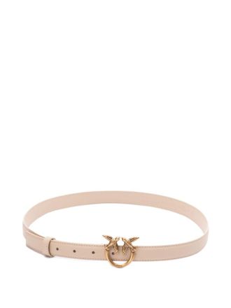 Pinko Beige Love Birds Buckle Belt