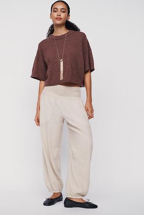 Pilcro Reese Smocked Pull-On Jogger Pants