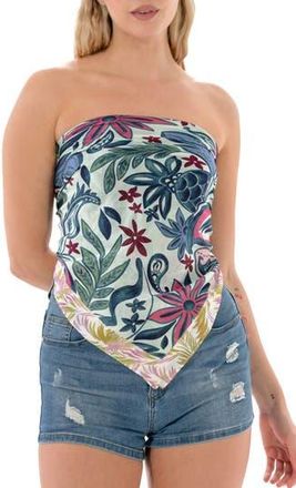 Nicole Miller Paisley Square Scarf in Blue at Nordstrom Rack