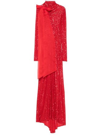 Atu Body Couture sequined gown - women - Polyester - S - Red