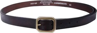 Alberto Luti Leren riem - Bruin